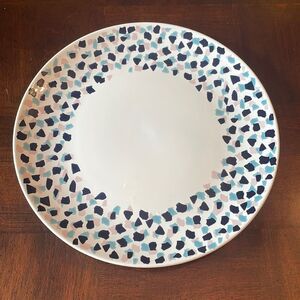 Ikea Framkalla Dinner Plate Dish White Blue Pink Mosaics Portugal